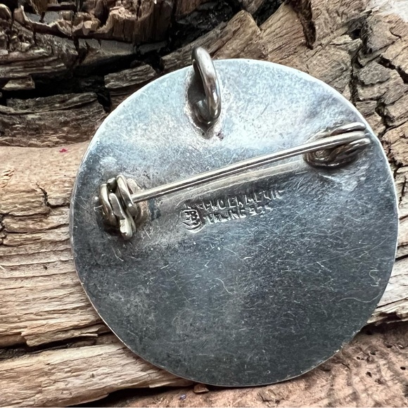 Taxco Mexico Silver Rain God Tlaloc Eagle 28 Brooch Pin Bernice I GoodSpeed - Picture 2 of 8